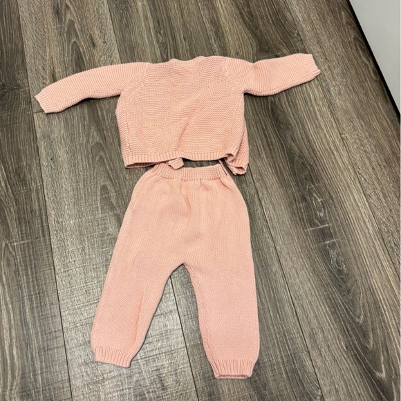 Pan Con Chocolate Baby Girl Sweater Set Pink Size 9 Months - Picture 4 of 4
